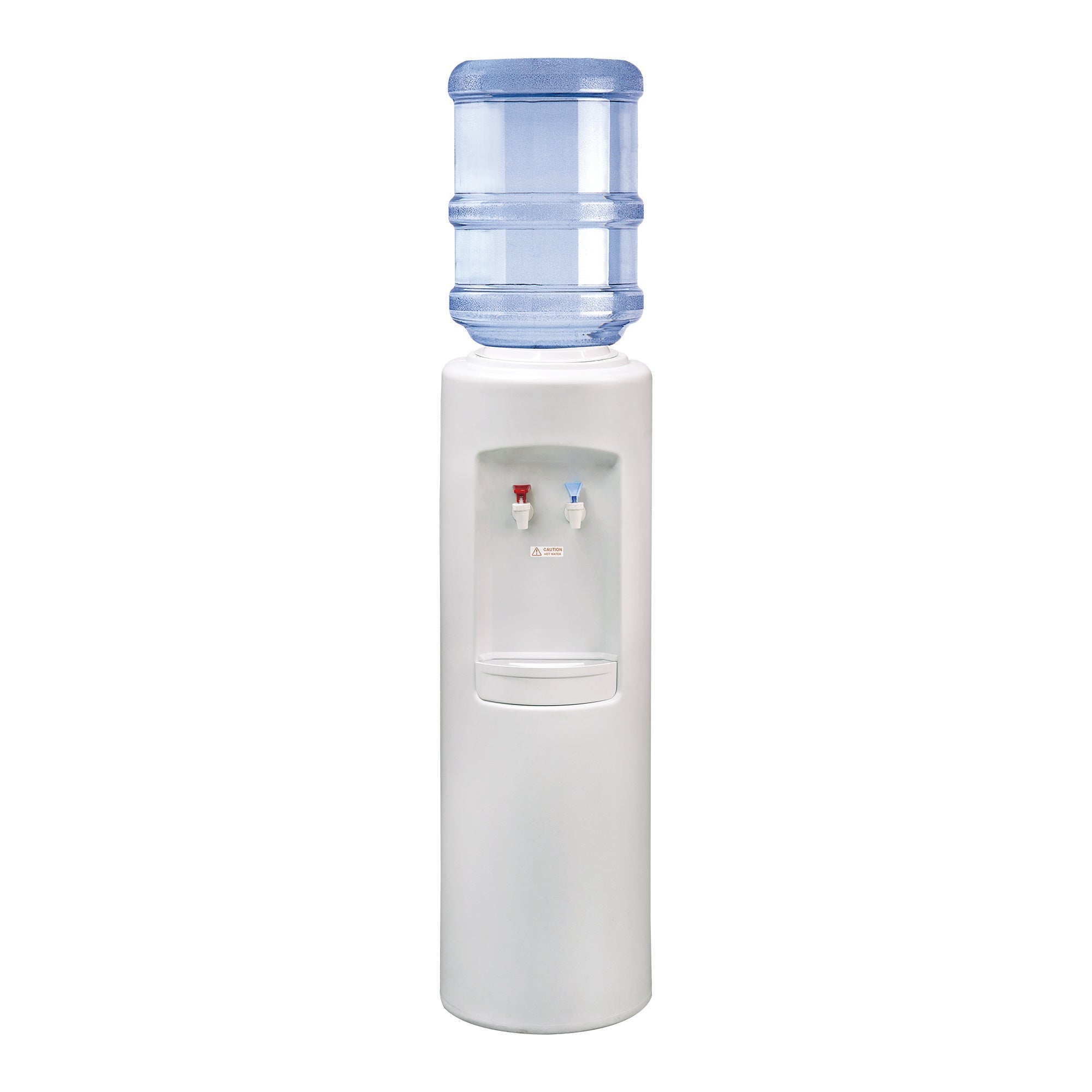 Aspen Elite white water cooler dispenser front view — hot and cold water