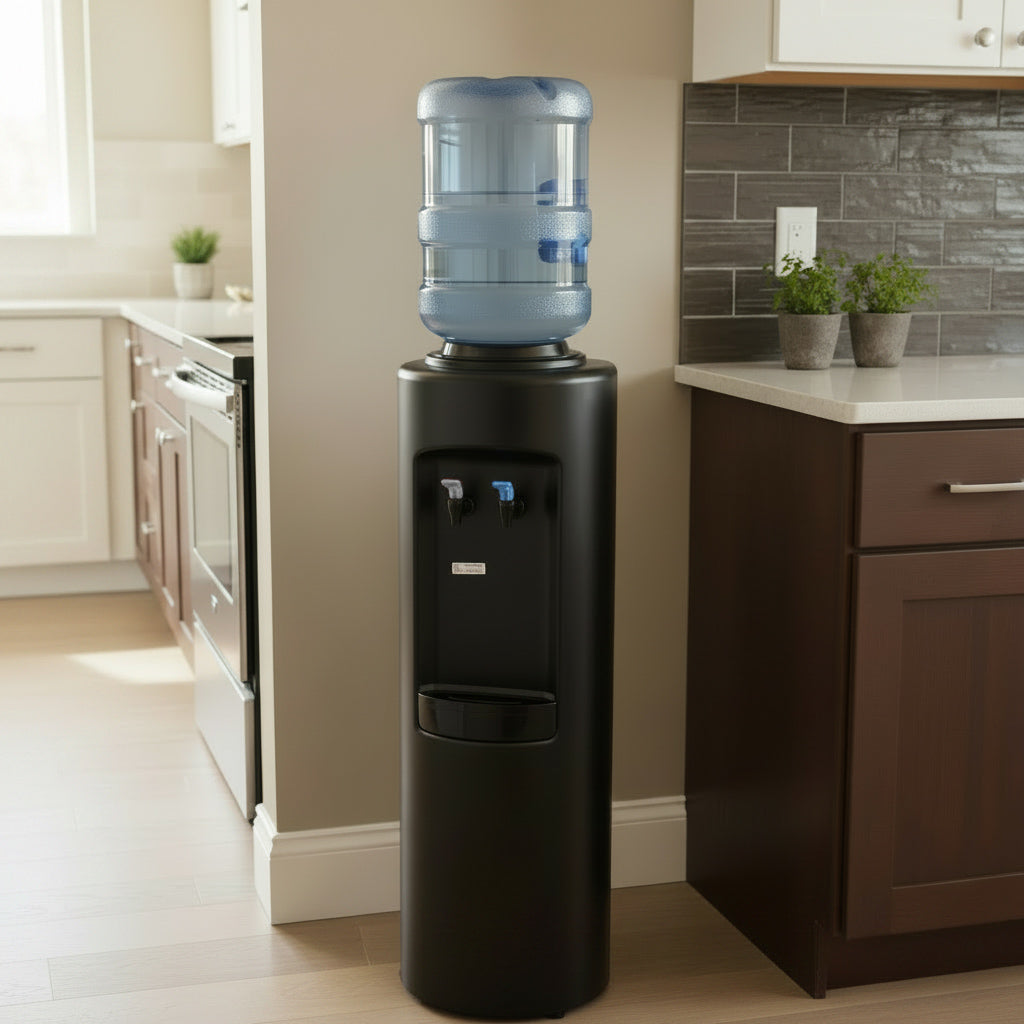 Crystal Mountain Aspen Elite Cook & Cold Water Dispenser- Black